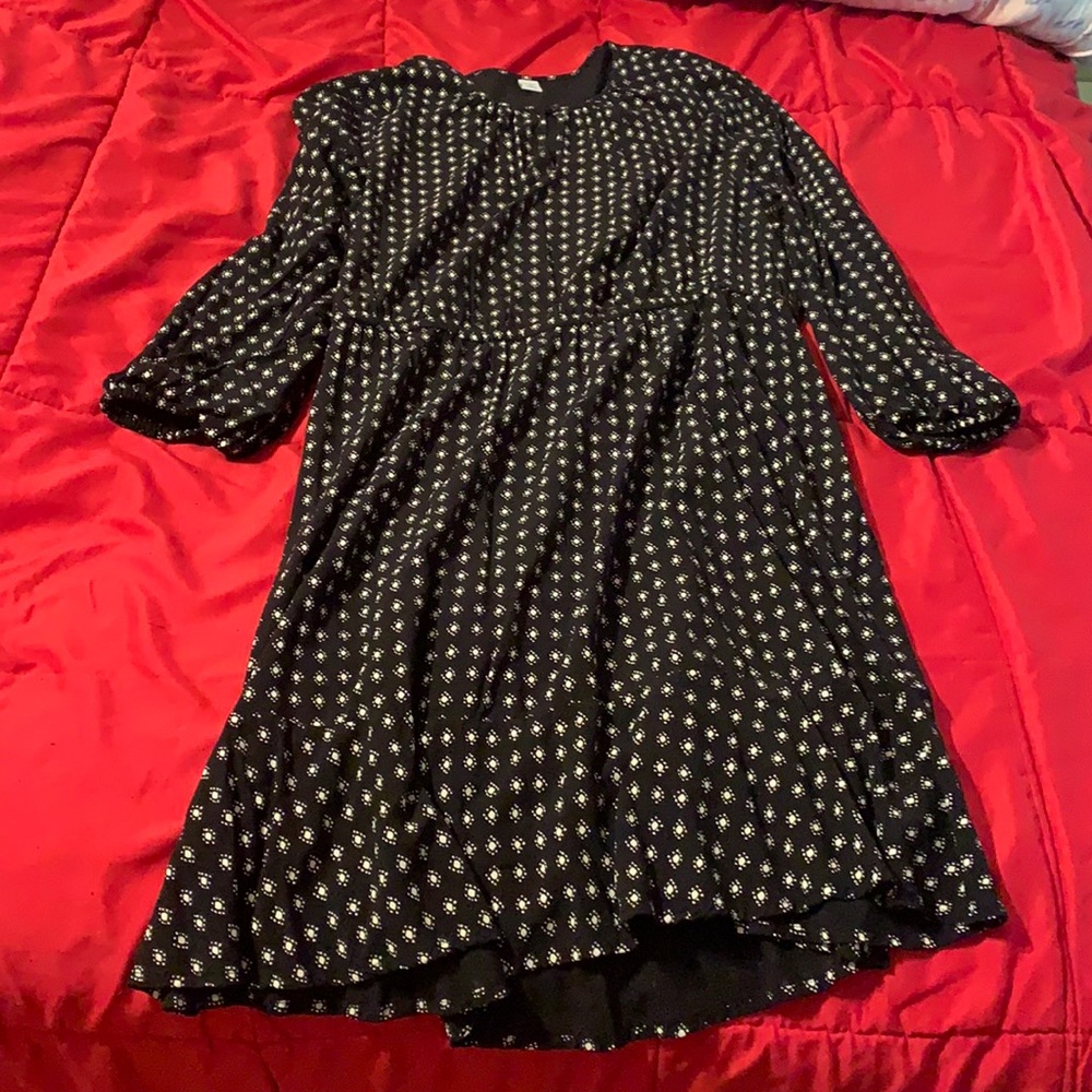 Black and white old navy work dress